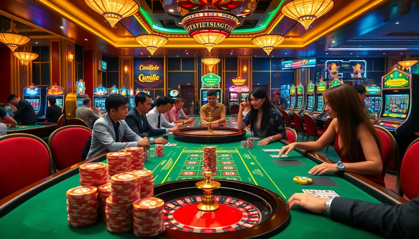 Exciting gameplay at 68 Game Bài with vibrant casino atmosphere and engaging players.