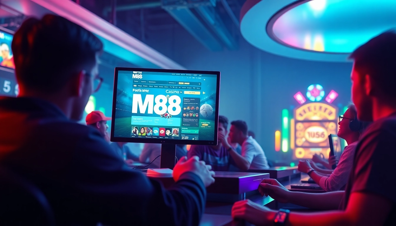 M88.com.mx gaming environment showcasing vibrant players engaged in online betting activities.