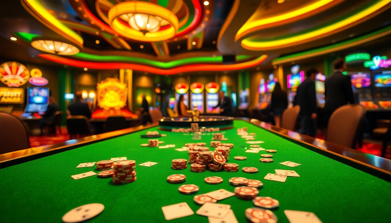 Engage in thrilling gameplay at mb66.nyc, where gamblers enjoy vibrant casino tables and dynamic slot machines.