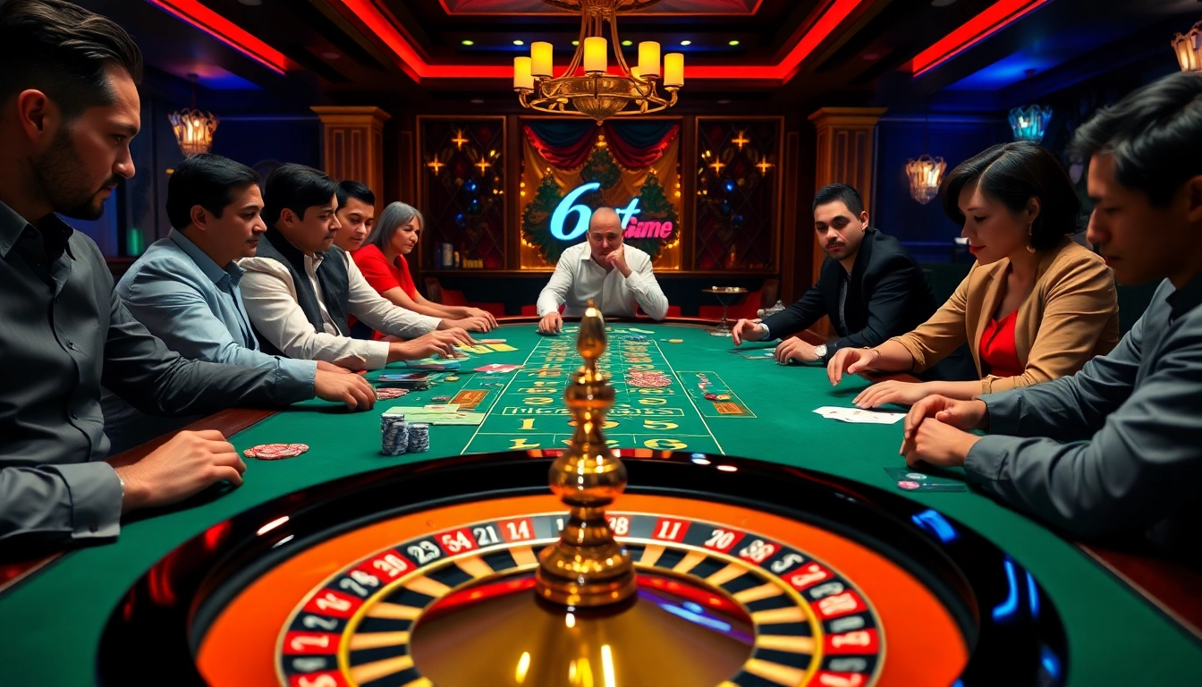 Playing at 68 Game Bài casino table with vibrant poker chips and cards in action