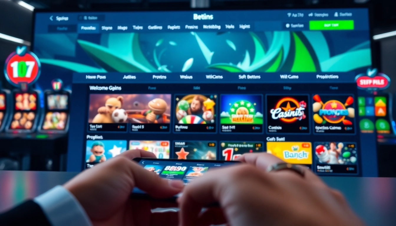 Exciting betting platform interface showcasing games at stimmgewitter.org with user-friendly layout.