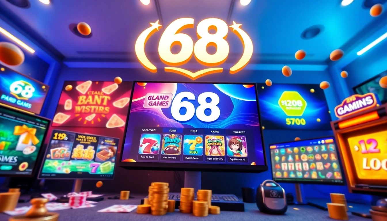 Thrilling gaming experience at 68 Game Bài with exciting visuals, games, and promotions.