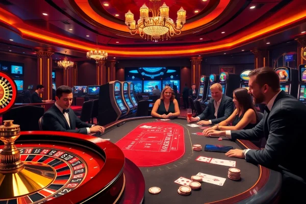 Experience the excitement of gambling at lucky88s.fit with vibrant casino elements and professional dealers.