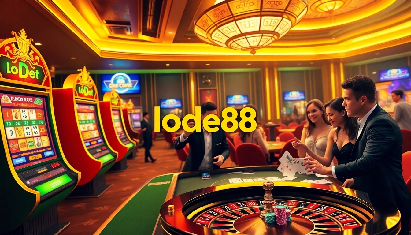Players enjoying high-stakes excitement at lode88 casino tables filled with action and winning opportunities.
